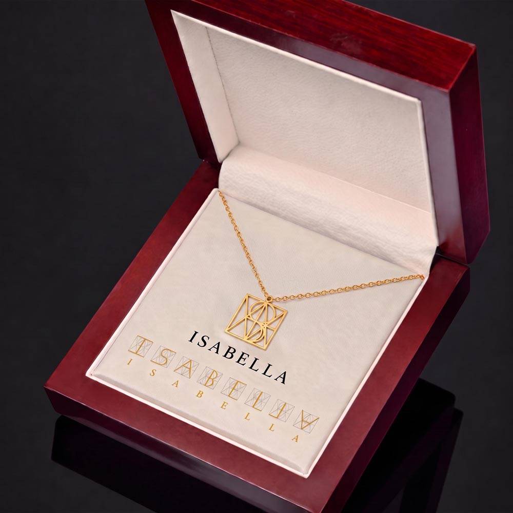 Personalized Monogram Name Necklace