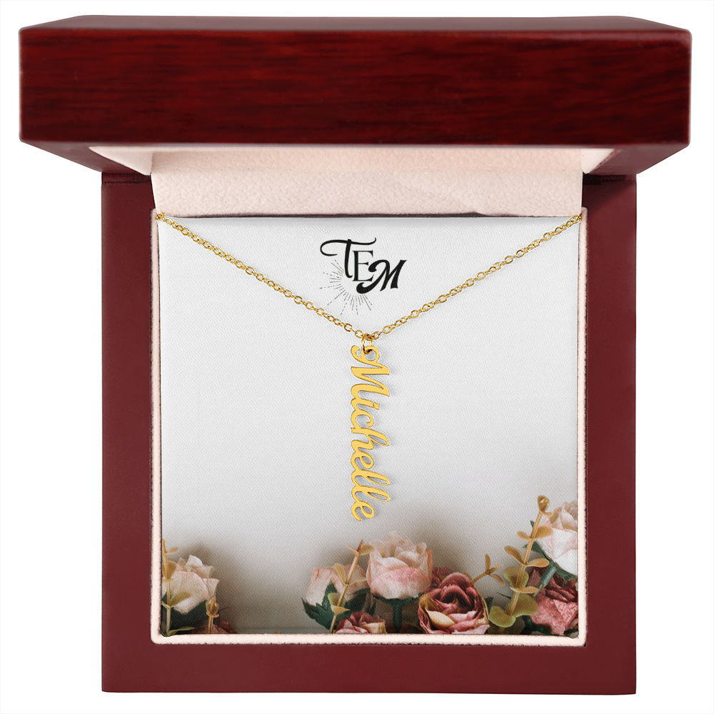 Personalized Vertical Name Necklace