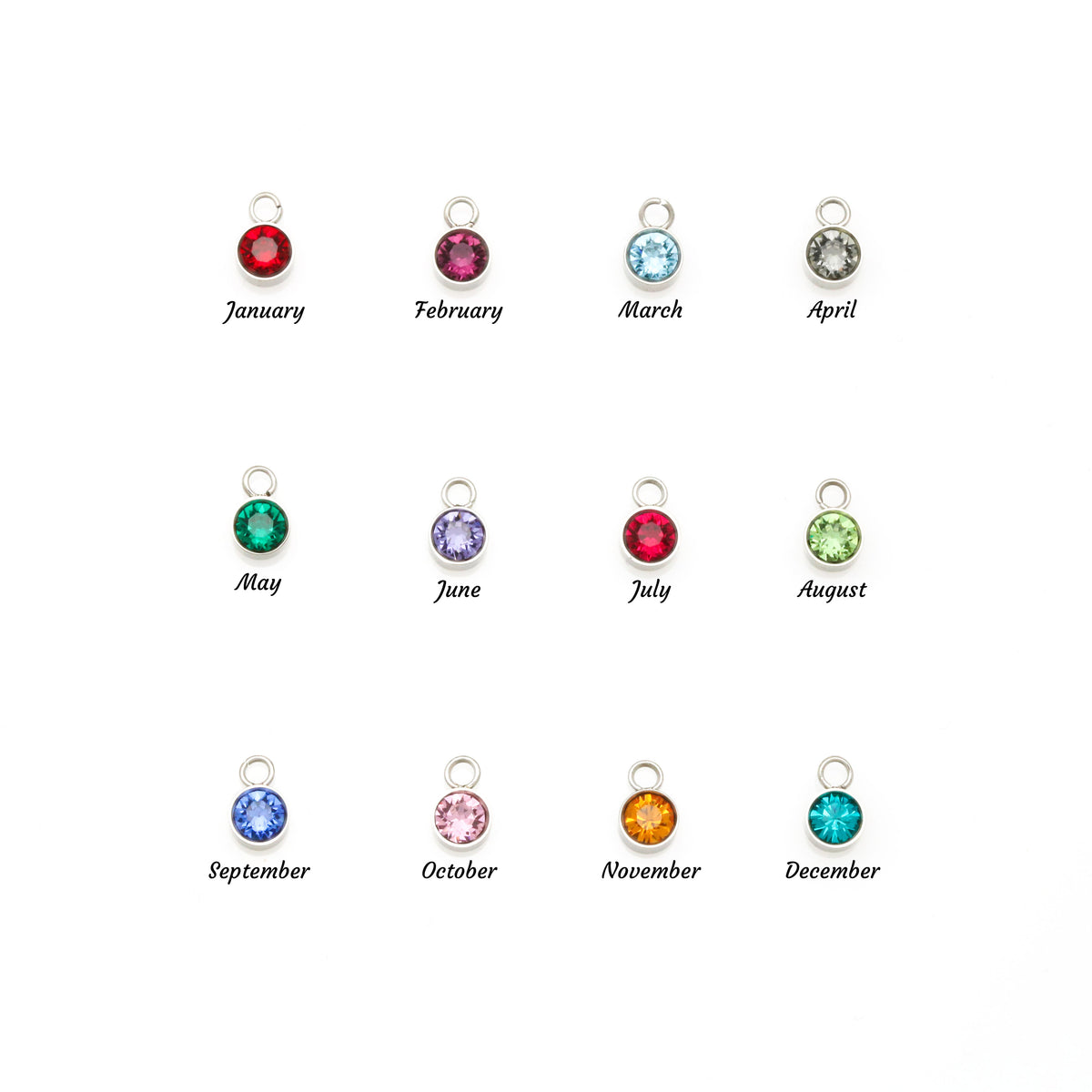 Custom Name Necklace w/Birthstone