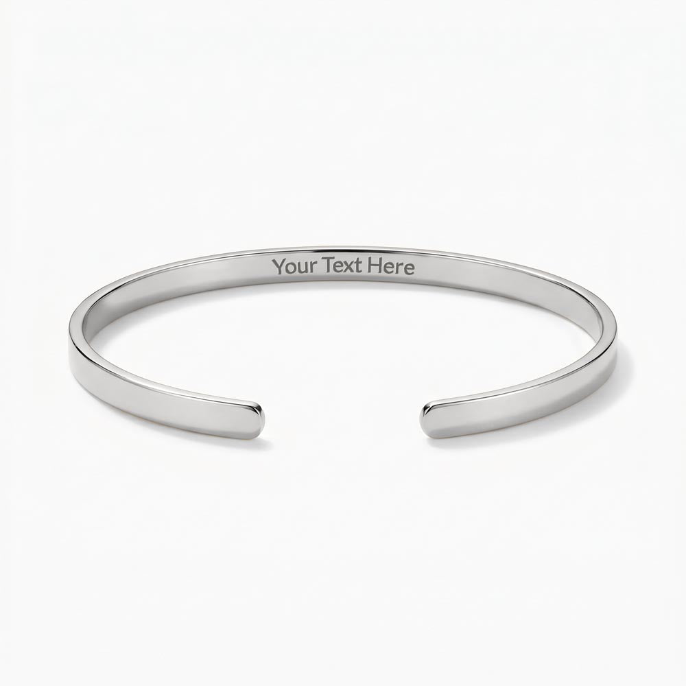 Personalized Engraved Cuff Bracelet