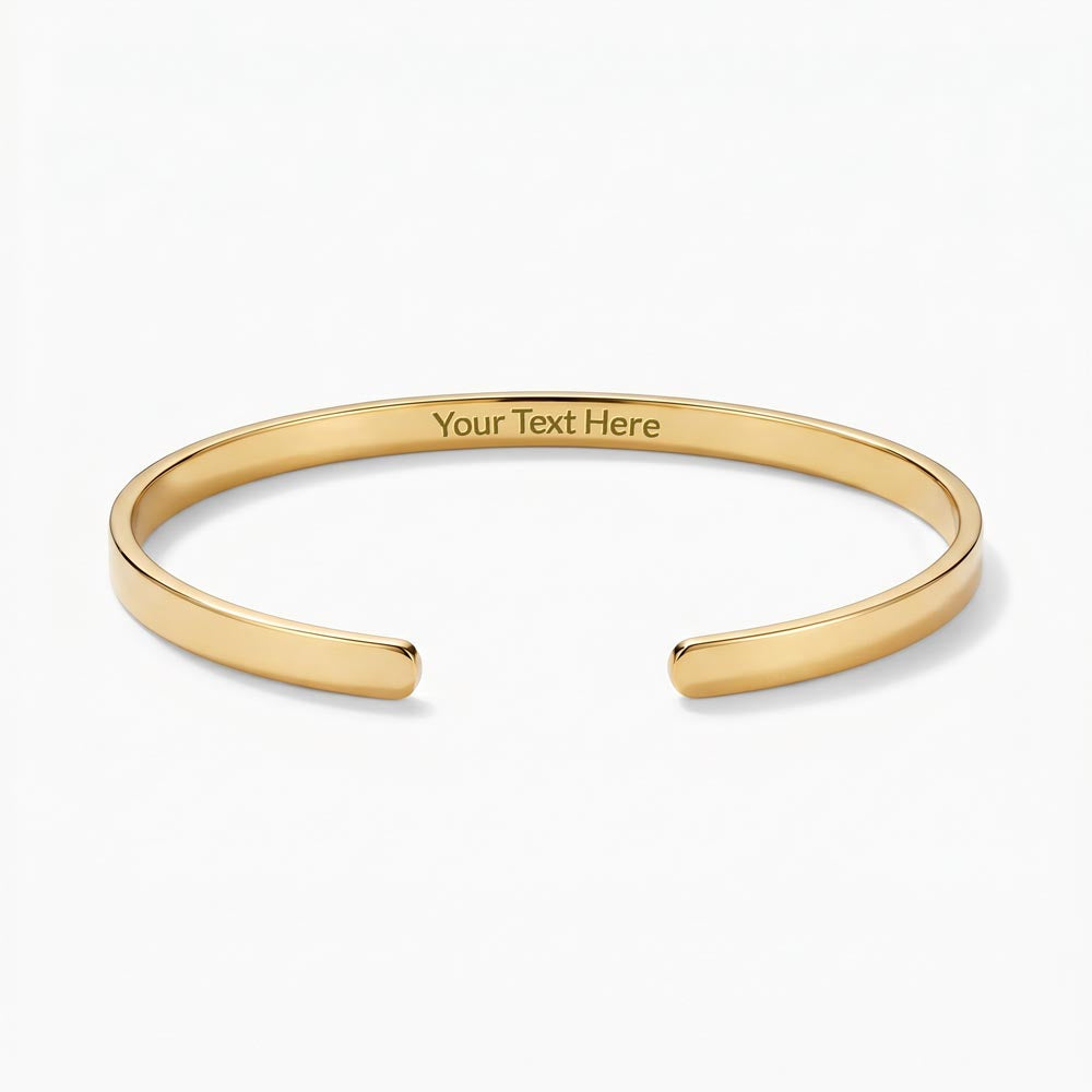 Personalized Engraved Cuff Bracelet