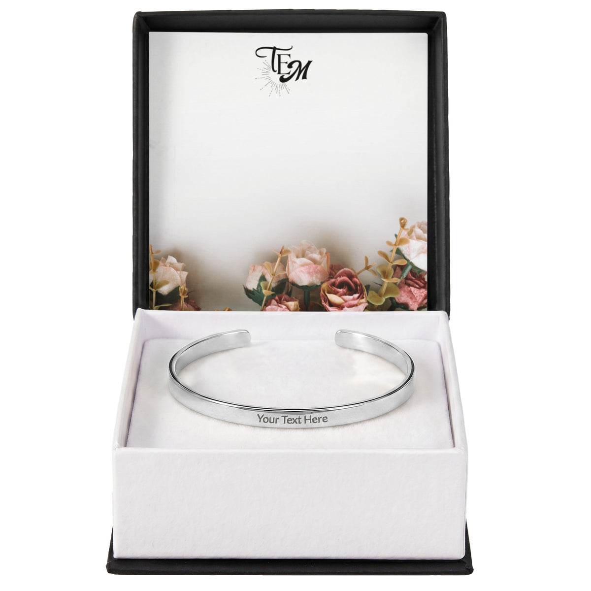 Personalized Engraved Cuff Bracelet