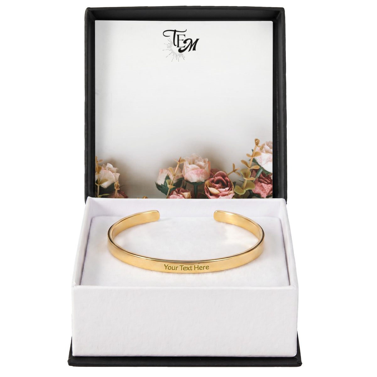 Personalized Engraved Cuff Bracelet