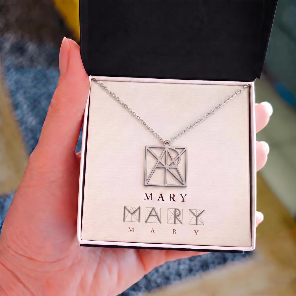 Personalized Monogram Name Necklace