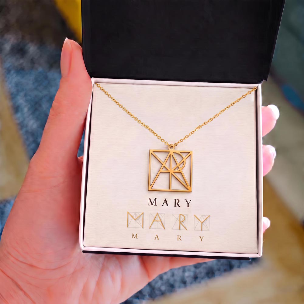 Personalized Monogram Name Necklace